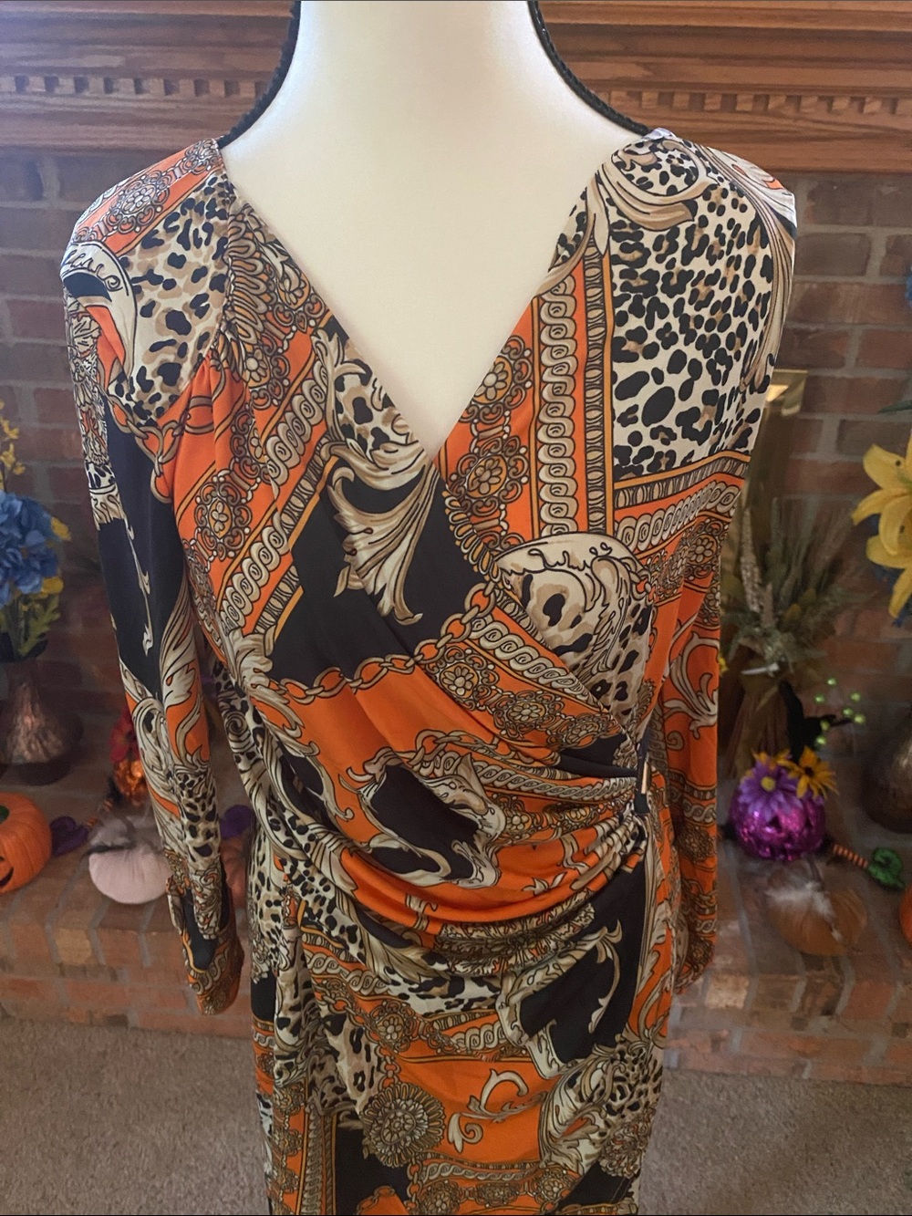 Carmen Marc Valvo size medium wrap dress - Picture 2 of 7